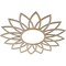 Ekena Millwork Daisy Wood Fretwork Pierced Ceiling Medallion, Birch, 34"OD x 11 7/8"ID x 1/4"T CMWP34X34X0250DABI - alternate 5